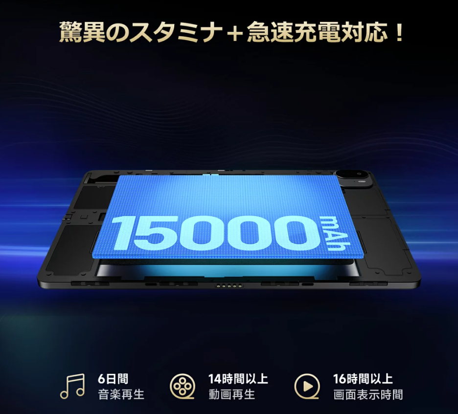 ALLDOCUBE Ultra Padは大容量バッテリー